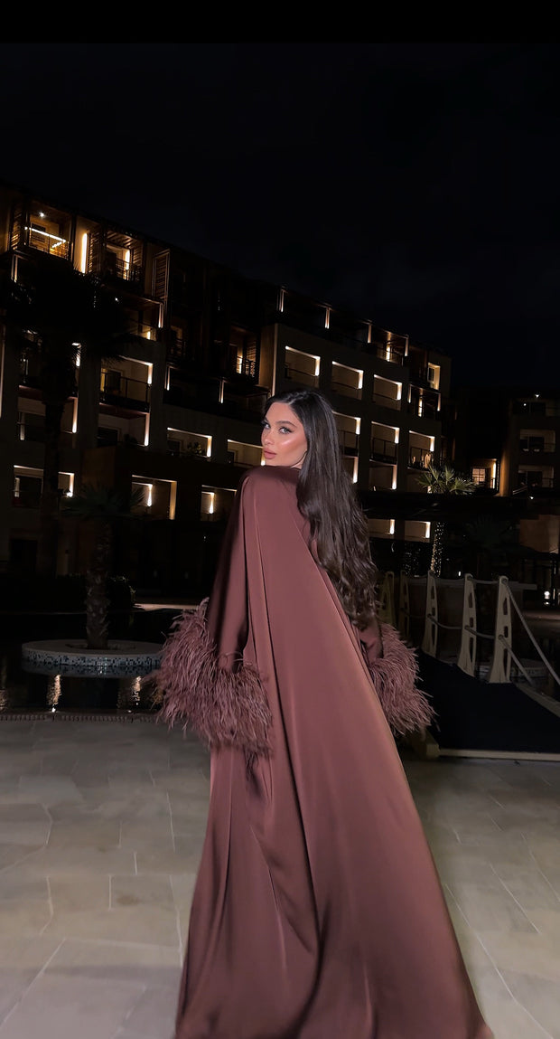 LUNAR BROWN ABAYA DRESS