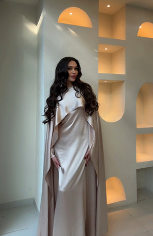 ROYAA BEIGE ABAYA