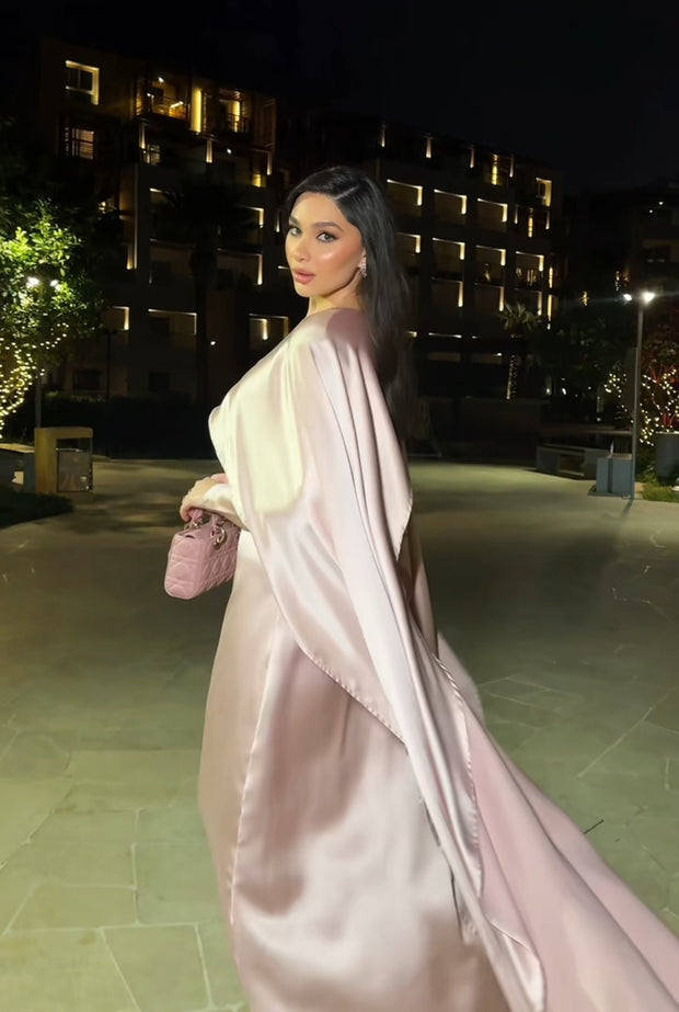 CINDY BABY PINK ABAYA