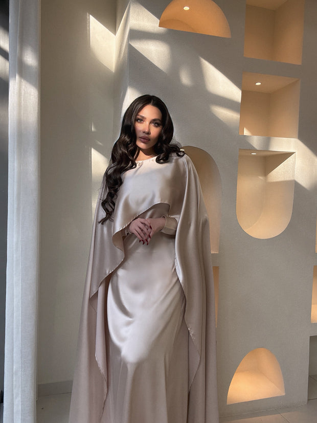 ROYAA BEIGE ABAYA