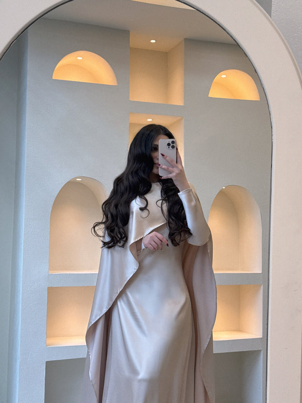 ROYAA BEIGE ABAYA