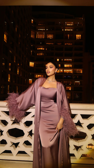 MARAL ABAYA IN LAVENDER